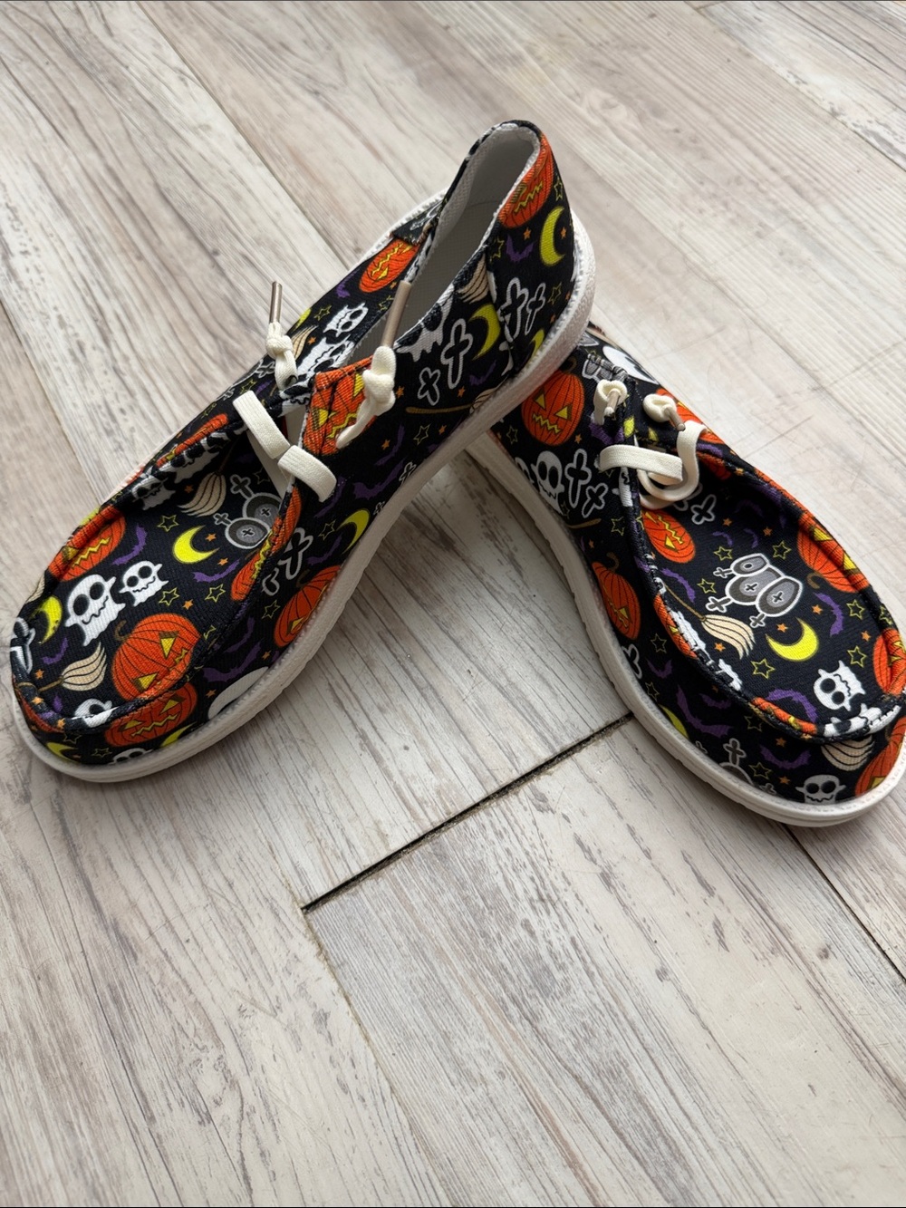 Halloween Print Canvas Shoes